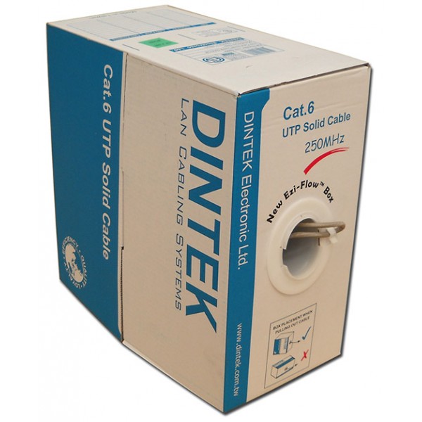 Cáp mạng Dintek CAT.6 UTP, 4 pair, 23AWG, 100m/box (1101-04005CH)
