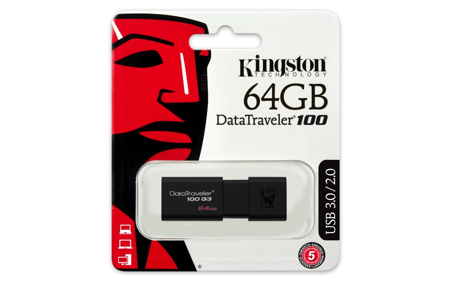 USB 64GB Kington DataTraveler 100 G3 (DT100G3/64GB)